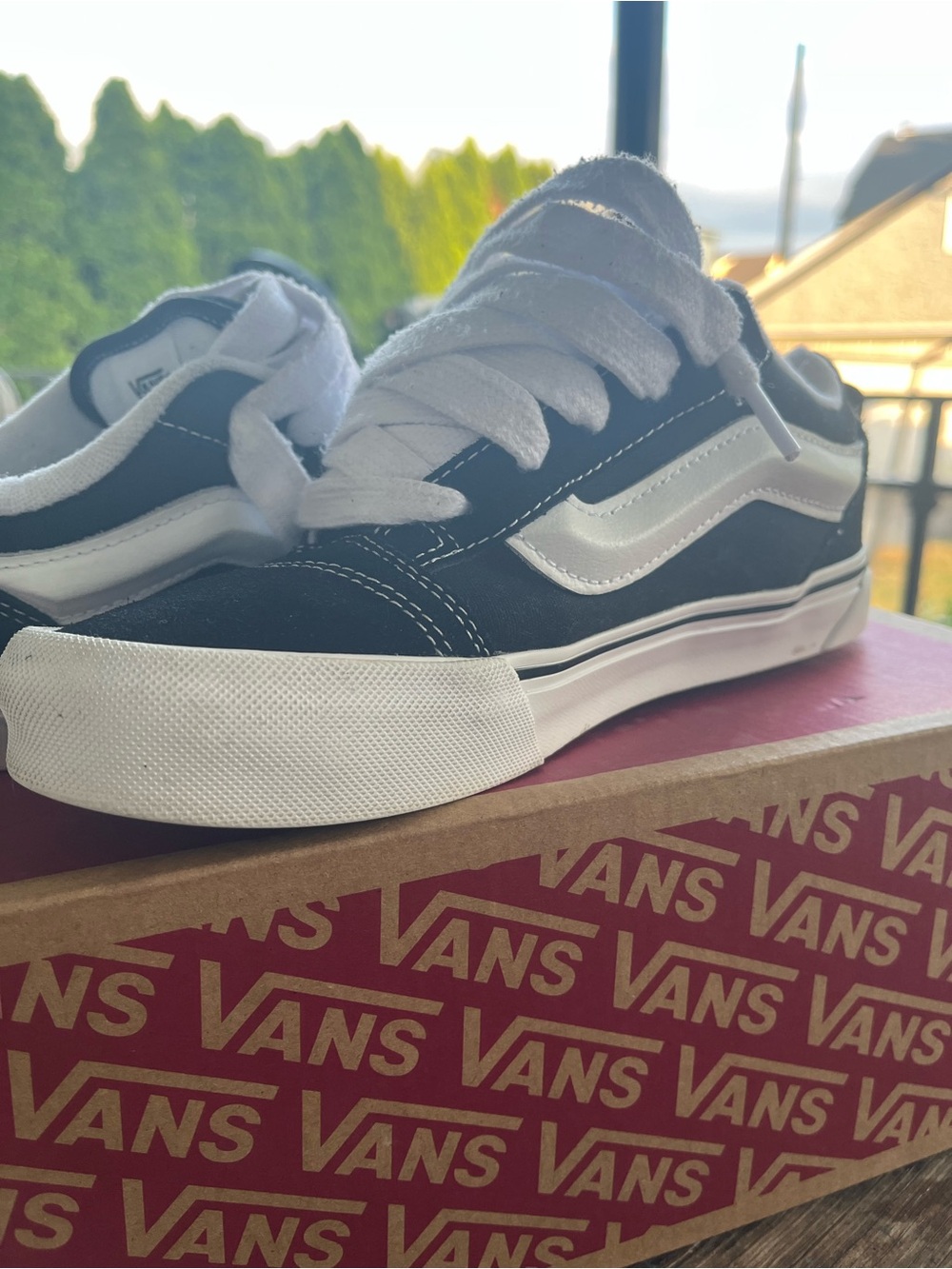 Vans Kids Black and White Classic Low-Top Sneakers